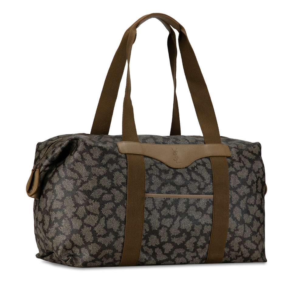 YVES SAINT LAURENTYves  Coated Canvas Travel Bag - Picture 2 of 9